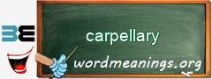 WordMeaning blackboard for carpellary